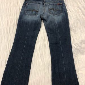 7 for all mankind front elastic waist bootcut